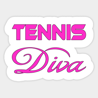 Tennis Diva Sticker